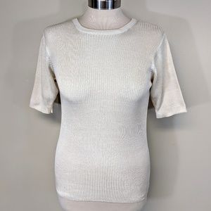 hannah rose Sweaters - Silk Rib Knit Sweater hannah rose Sweaters - Silk Rib Knit Sweater